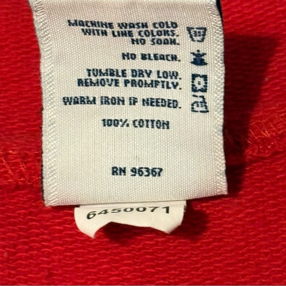 OshKosh B’gosh Red Triple Scoop Ice Cream Hoodie 24M | Vintage Y2K Toddler - Picture 7 of 7